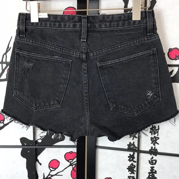 🐲💙 Lover  Friends Black Distressed Denim Short