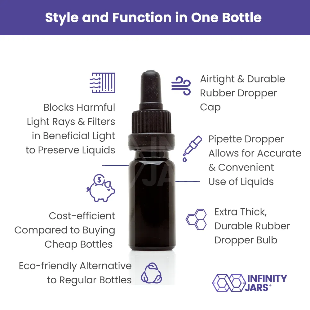 10 ml Glass Pipette Dropper Bottle