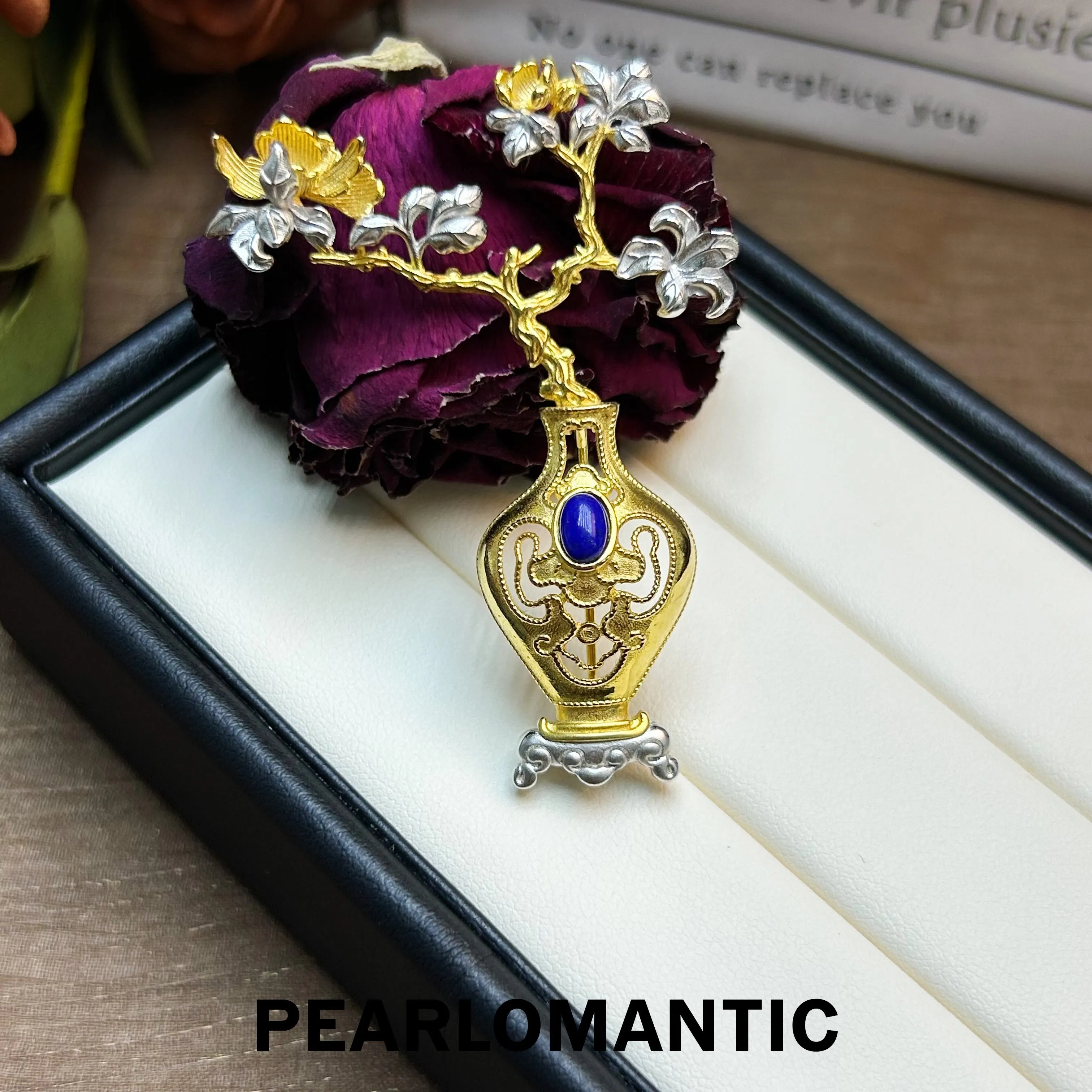 [11-11] Silver w/ Gold Plated Imperial Blossom Brooches