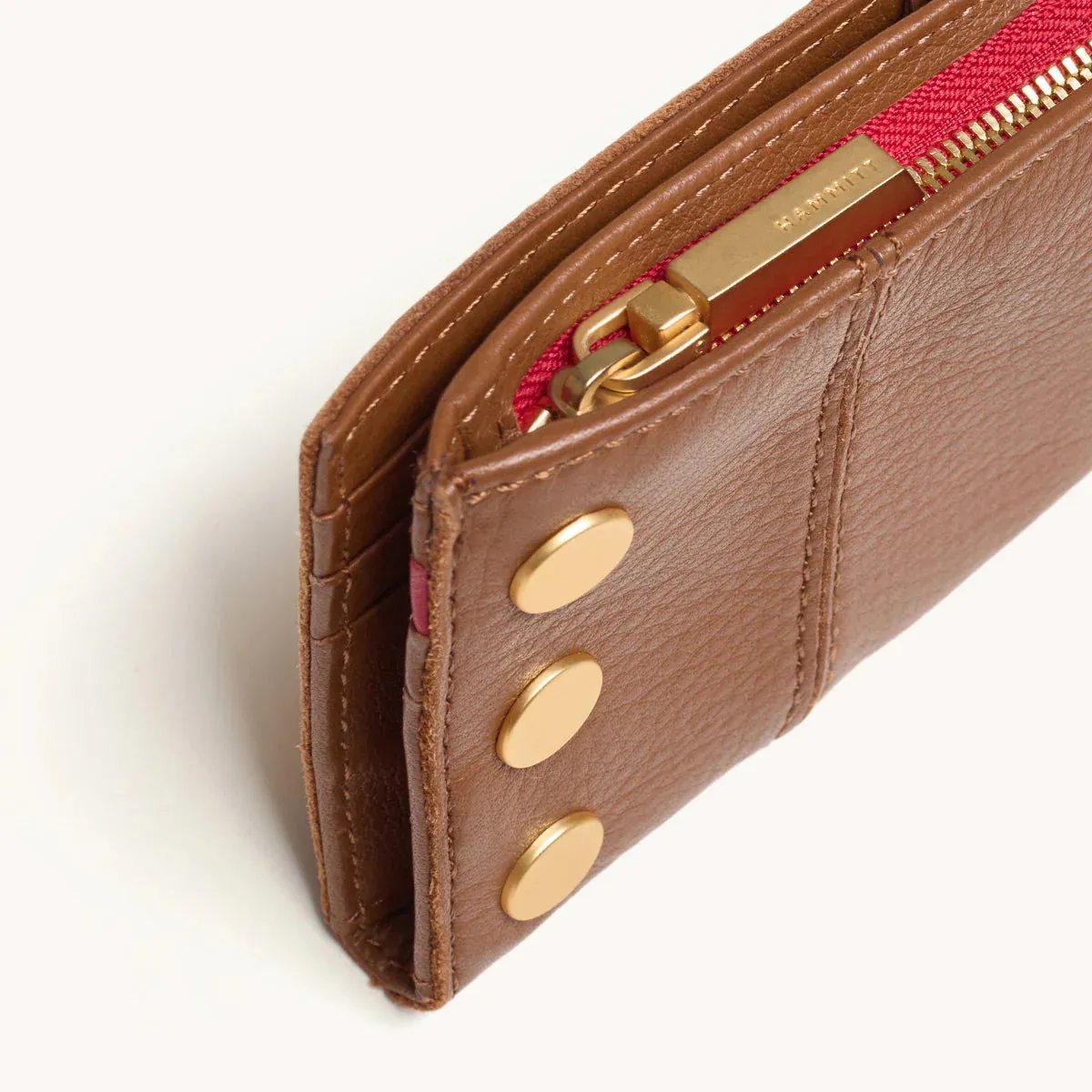 110 North Mahogany Pebble/Brushed Gold Red Zip