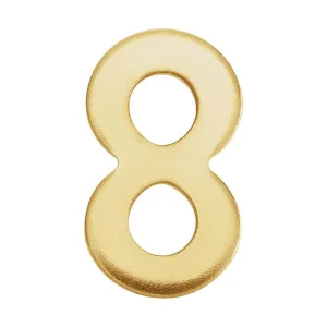 14k Yellow Gold Number "8"