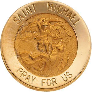 14k Yellow Gold St. Michael Lapel Pin