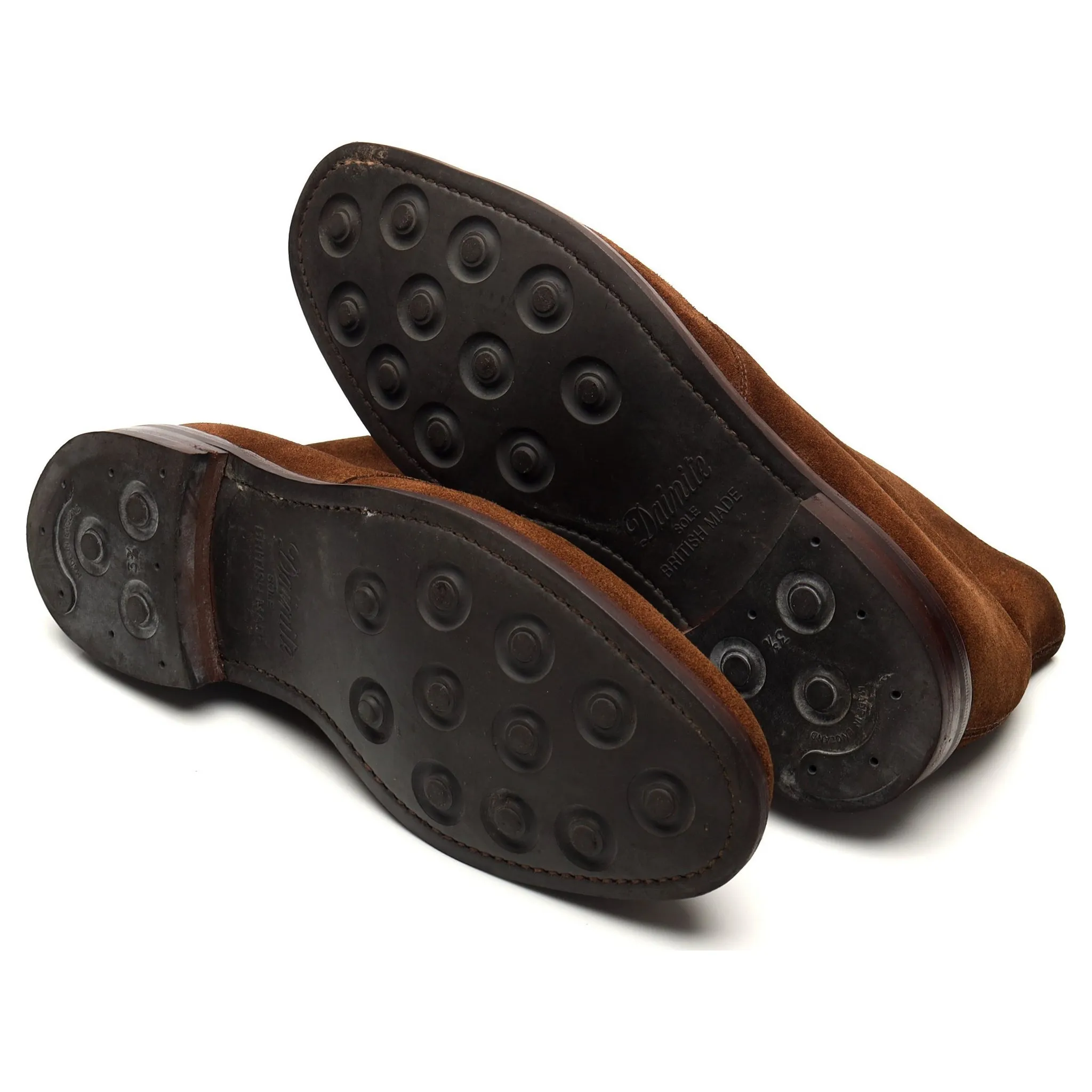 1880 'Kempton' Brown Suede Chukka Boots UK 8 F