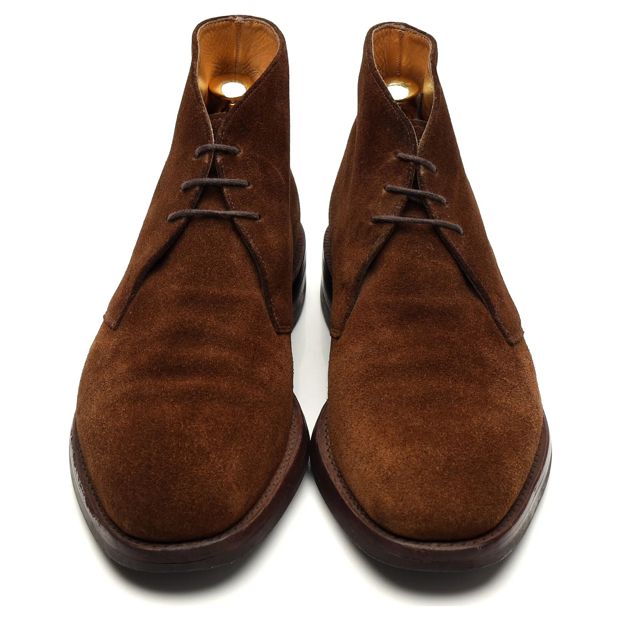 1880 'Kempton' Brown Suede Chukka Boots UK 8 F