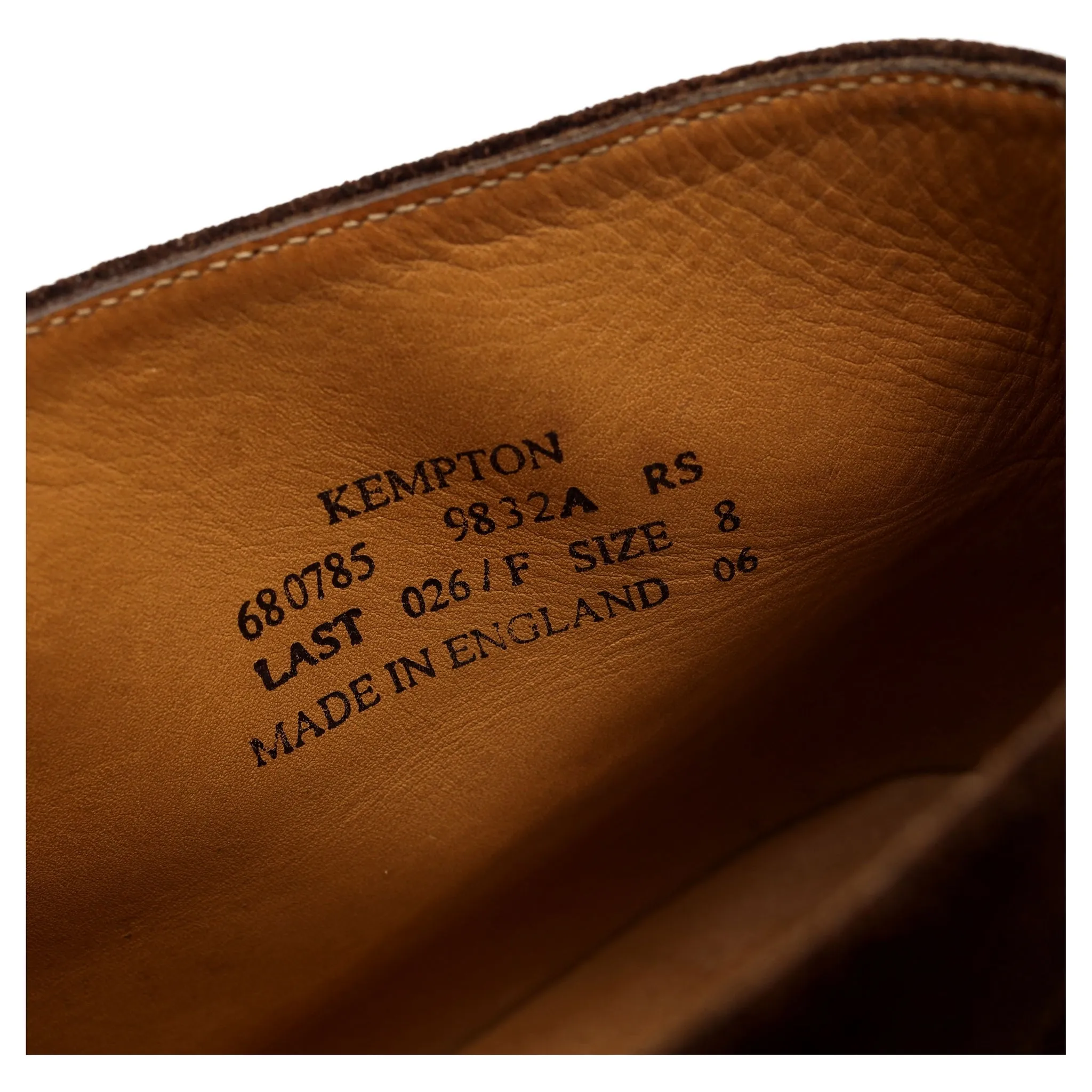 1880 'Kempton' Brown Suede Chukka Boots UK 8 F