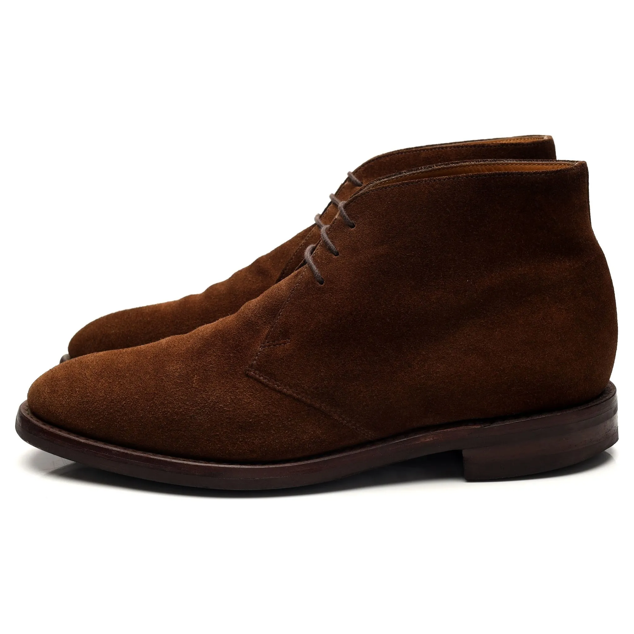 1880 'Kempton' Brown Suede Chukka Boots UK 8 F
