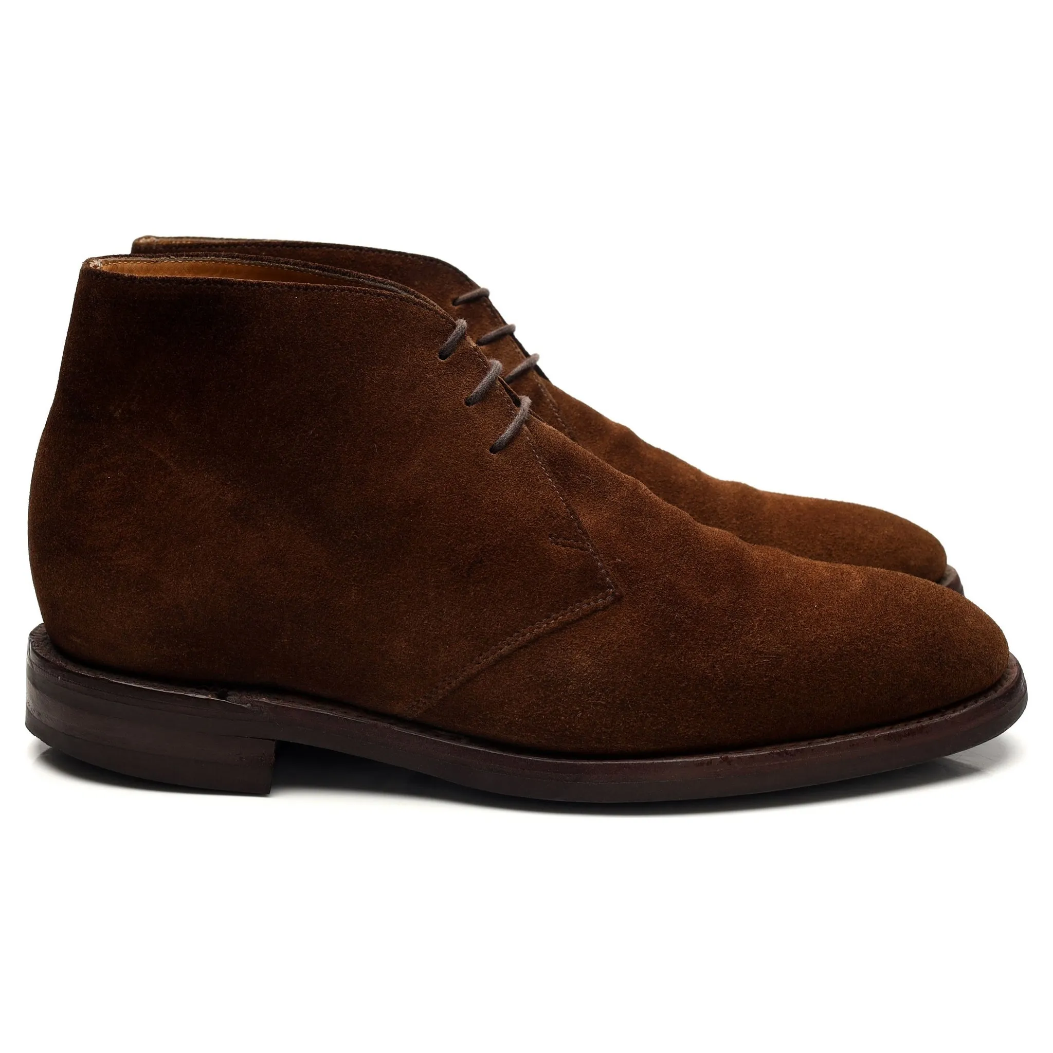 1880 'Kempton' Brown Suede Chukka Boots UK 8 F