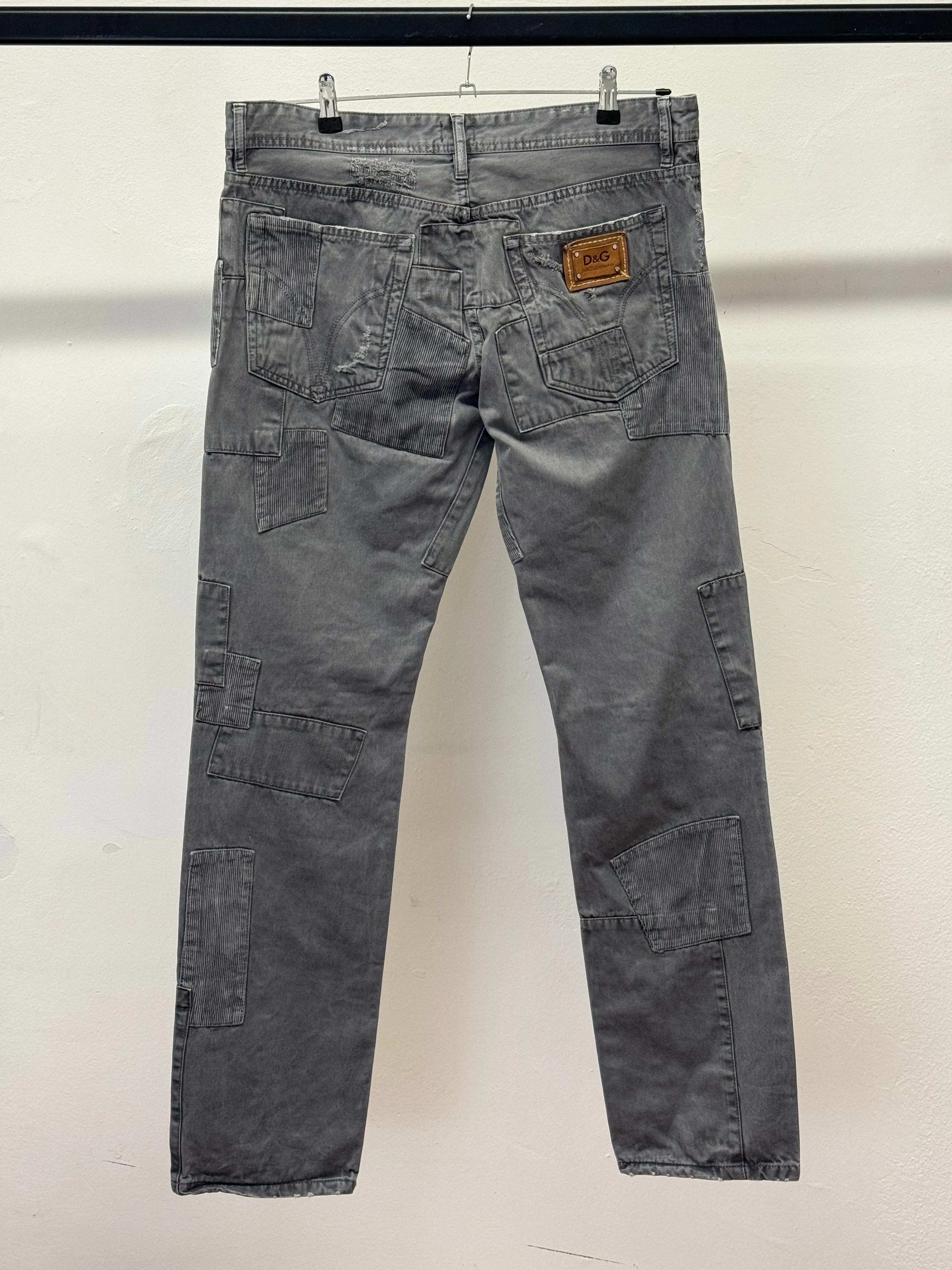 2000s Dolce & Gabbana patchwork jeans