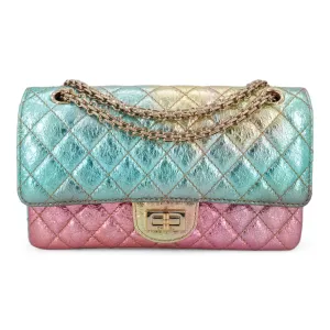 20A Rainbow Metallic 2.55 Reissue Flap Bag Size 225