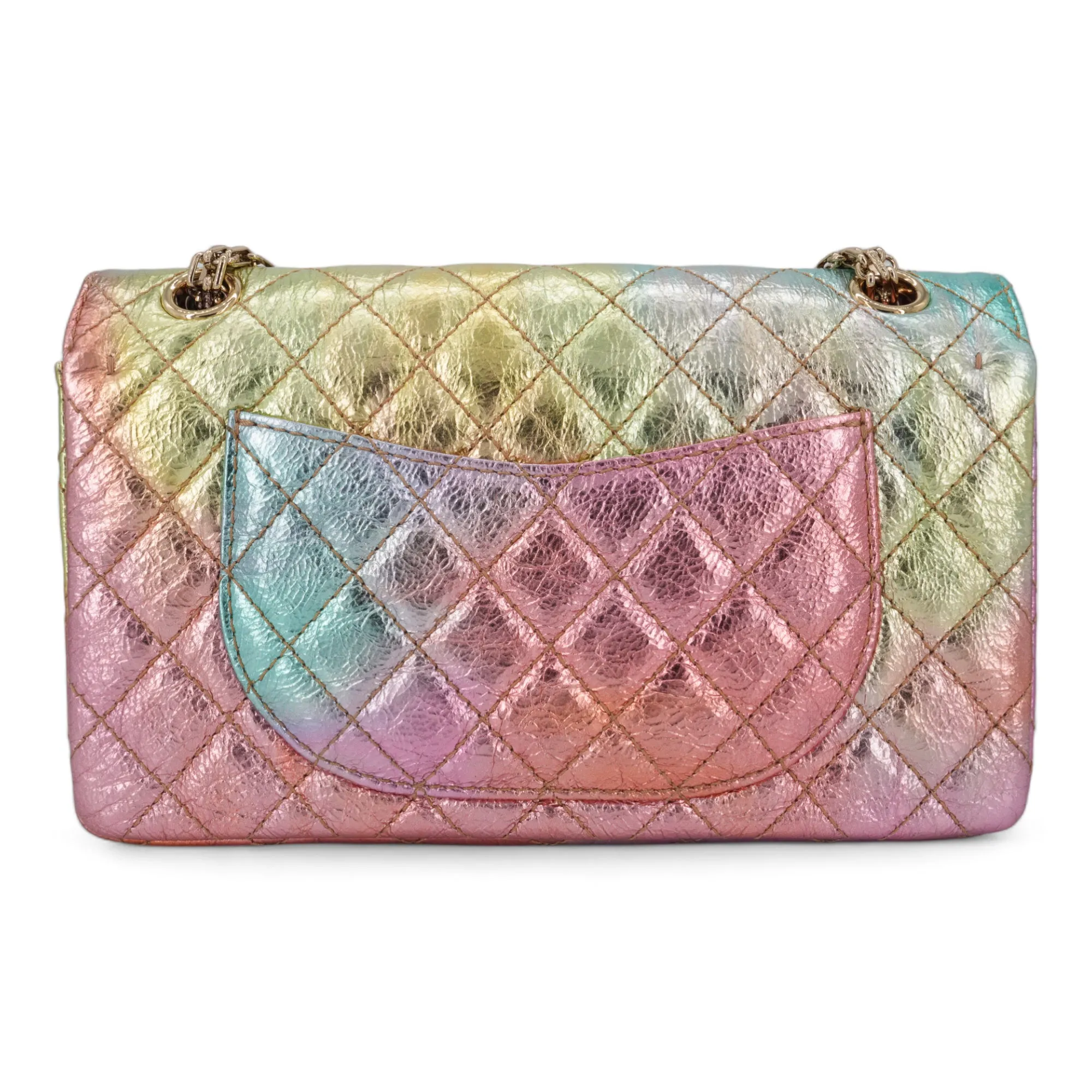 20A Rainbow Metallic 2.55 Reissue Flap Bag Size 225