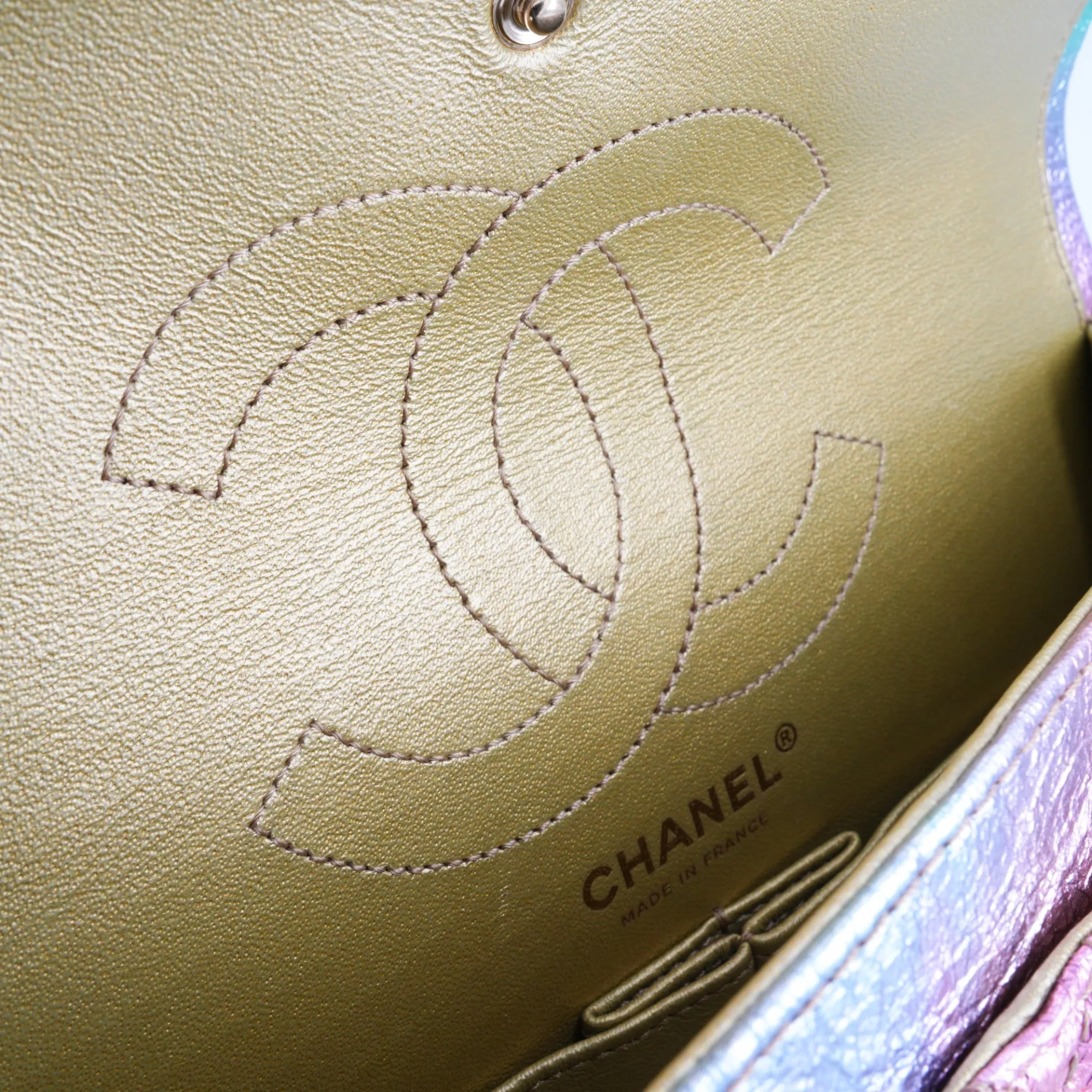20A Rainbow Metallic 2.55 Reissue Flap Bag Size 225
