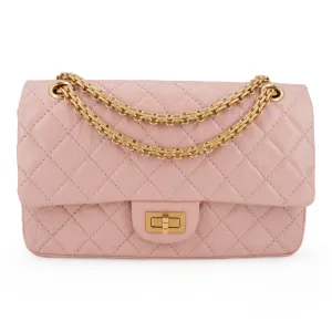 2.55 Reissue Flap Bag Size 225 in 19P Pink Aged Calfskin