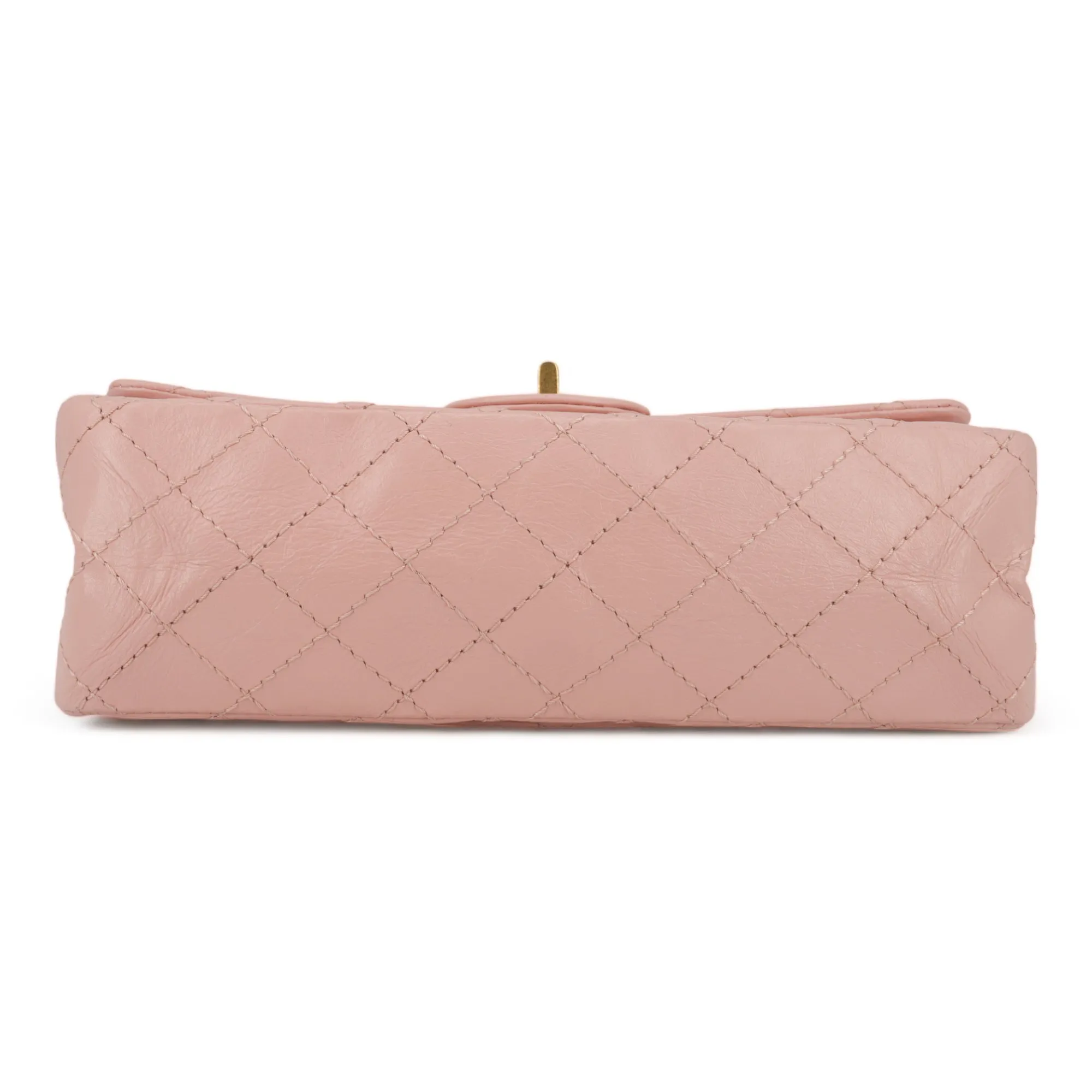 2.55 Reissue Flap Bag Size 225 in 19P Pink Aged Calfskin