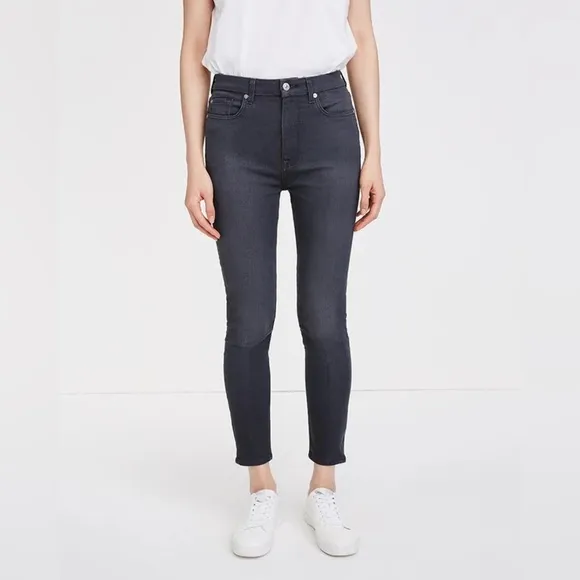 284 B(AIR) DENIM HIGH WAIST ANKLE SKINNY IN EVENING GREY