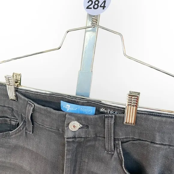 284 B(AIR) DENIM HIGH WAIST ANKLE SKINNY IN EVENING GREY