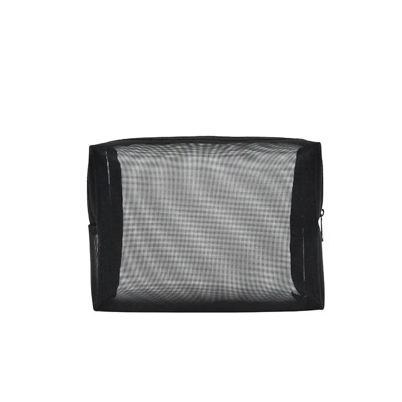 3-in-1 Mesh Transparent Cosmetic Pouch Bags