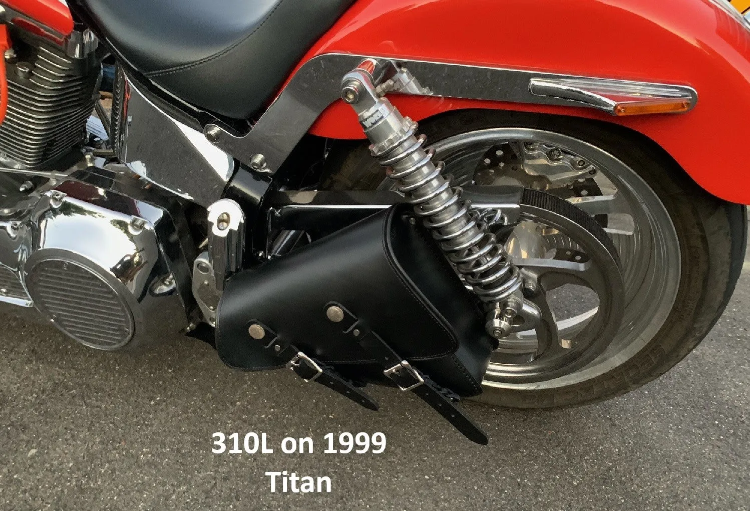 310L Sportster Left Side Leather Solo Bag