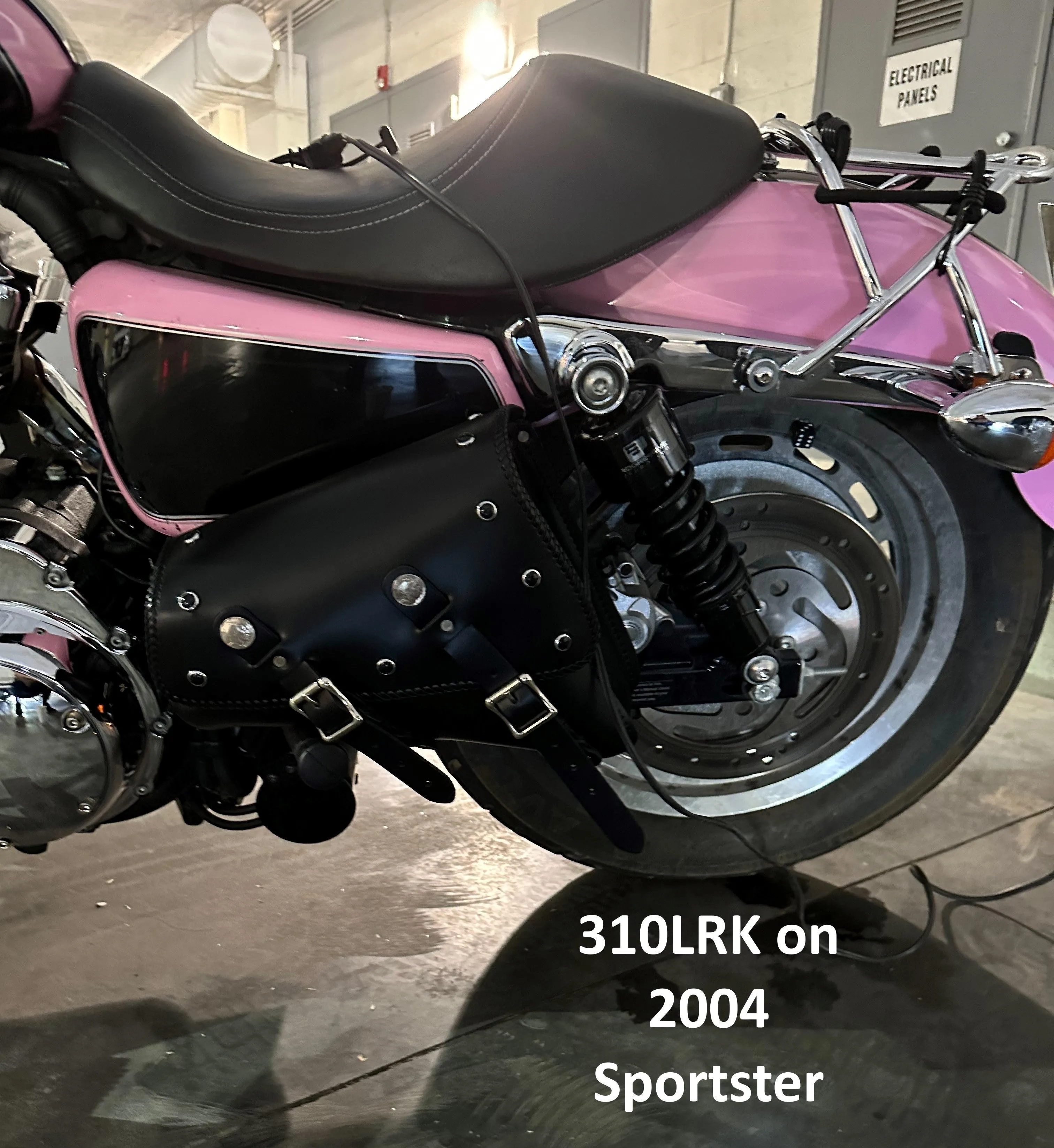 310L Sportster Left Side Leather Solo Bag