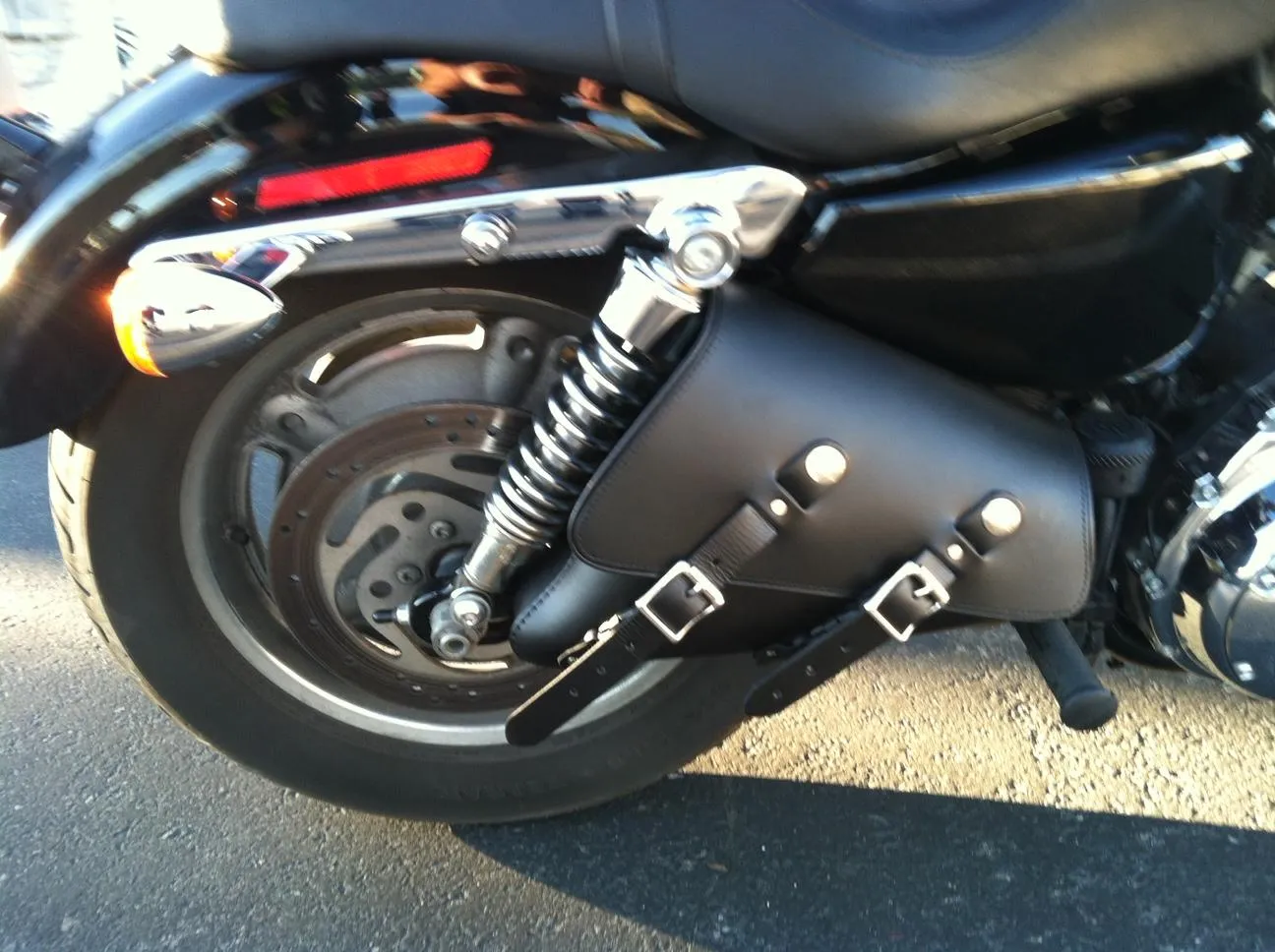 310L Sportster Left Side Leather Solo Bag