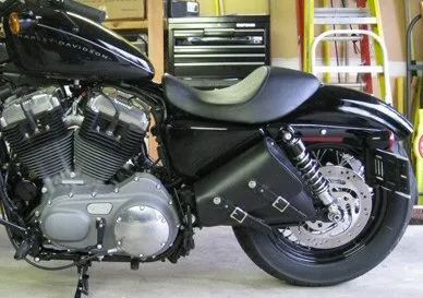 310L Sportster Left Side Leather Solo Bag