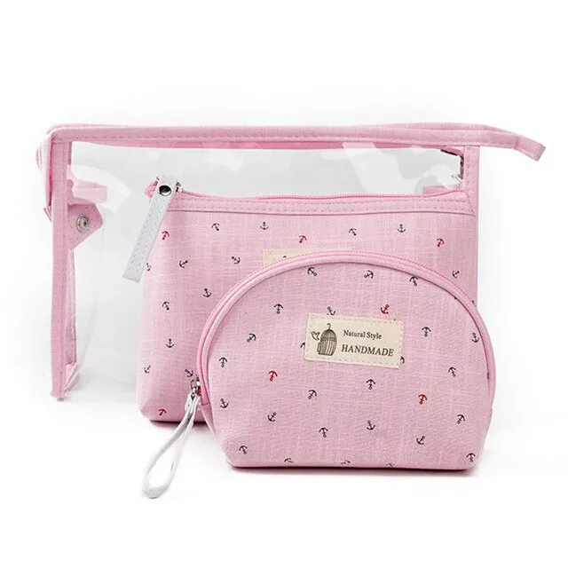 3pc Cosmetic Bag