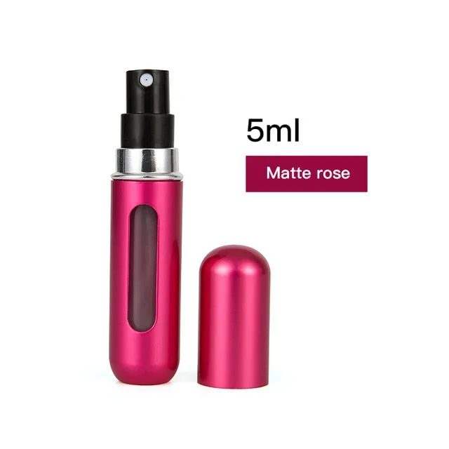 5ml 8ml Portable Mini Refillable Perfume Bottle With Spray Scent Pump Empty Cosmetic Containers Spray Atomizer Bottle For Travel