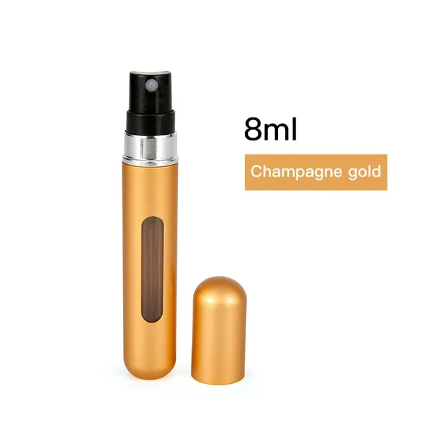 5ml 8ml Portable Mini Refillable Perfume Bottle With Spray Scent Pump Empty Cosmetic Containers Spray Atomizer Bottle For Travel
