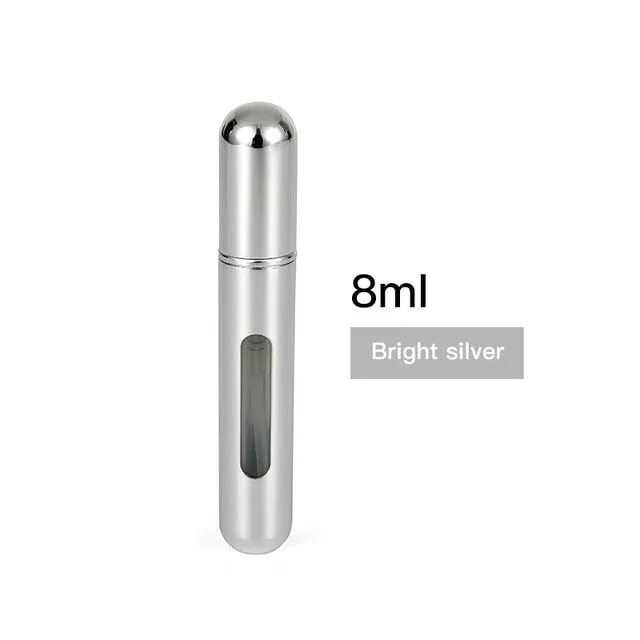 5ml 8ml Portable Mini Refillable Perfume Bottle With Spray Scent Pump Empty Cosmetic Containers Spray Atomizer Bottle For Travel