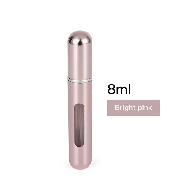 5ml 8ml Portable Mini Refillable Perfume Bottle With Spray Scent Pump Empty Cosmetic Containers Spray Atomizer Bottle For Travel