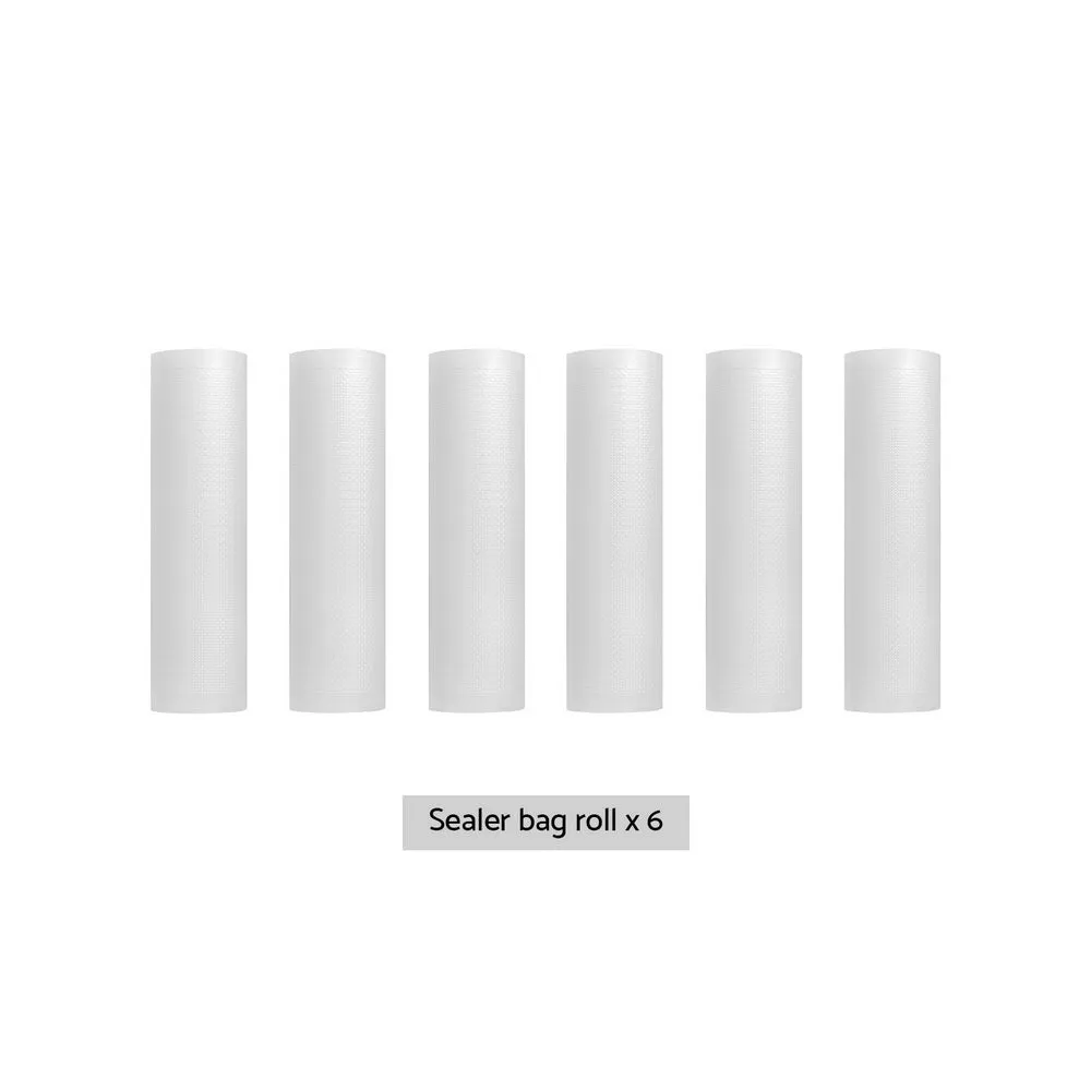 6 Rolls Food Vacuum Sealer Bags Storage Saver Heat Sealing Bag Pack 25CMX6M