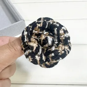 6CM High-end Fabric Camellia Flower Brooch