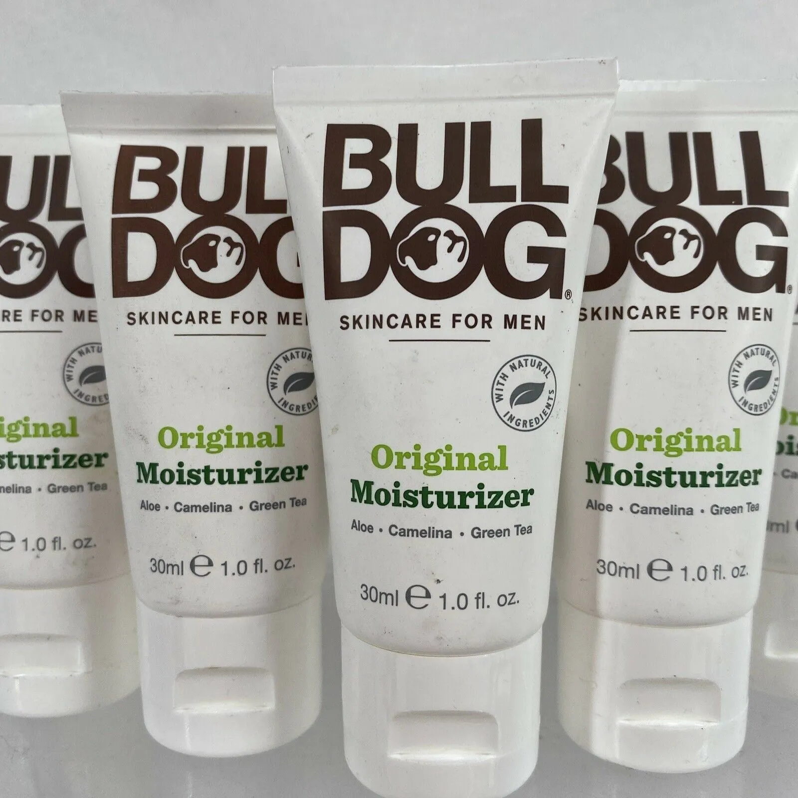 (7) Bulldog Moisturizer Mens Travel Gift Set Shaving Aloe Green Tea 1oz