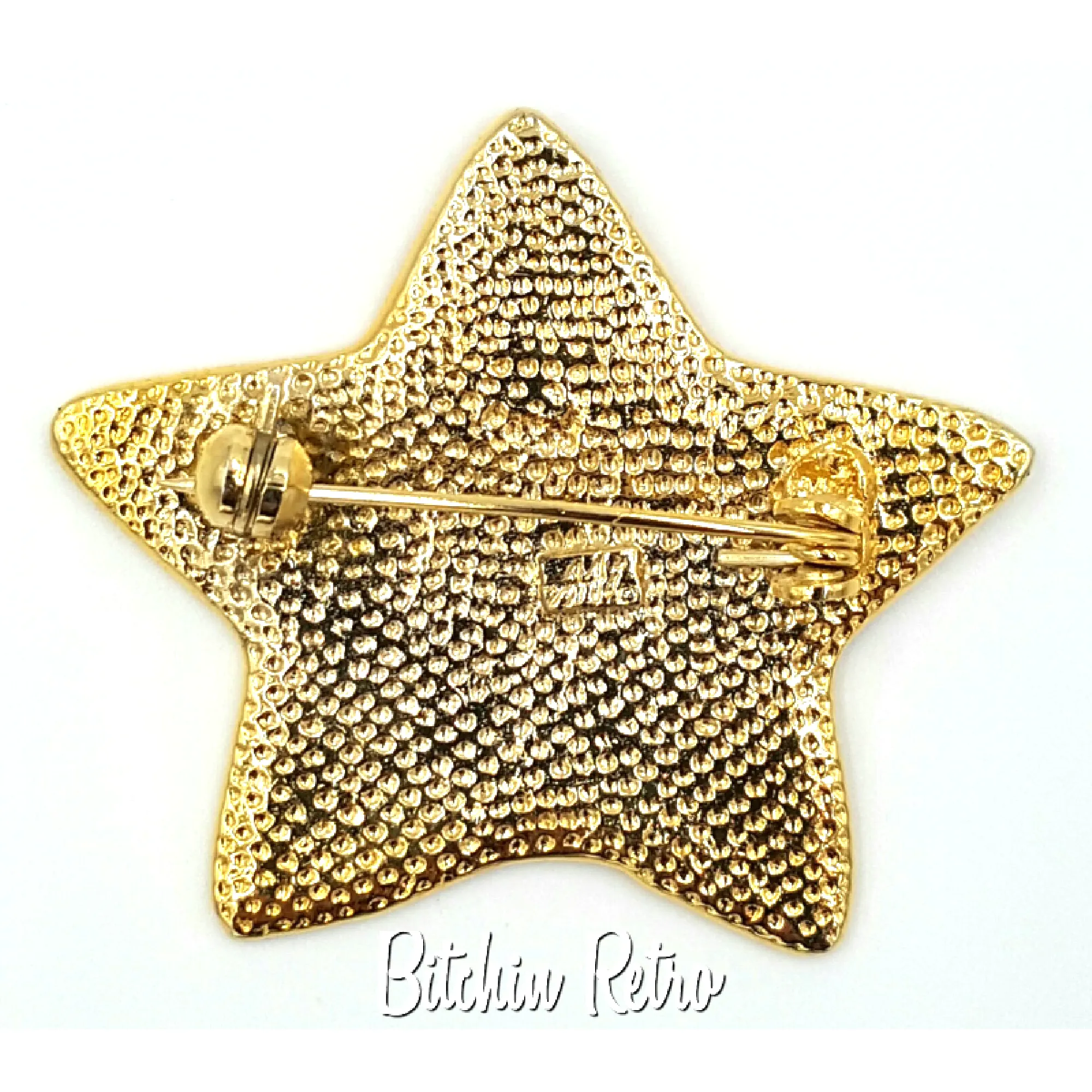 AAi Vintage Star Santa Brooch