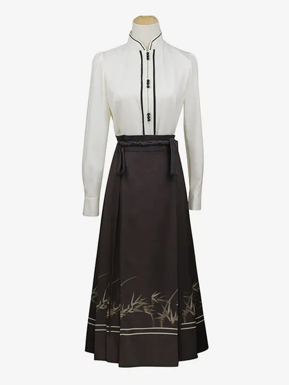 Academic Lolita Outfits White Long Sleeves