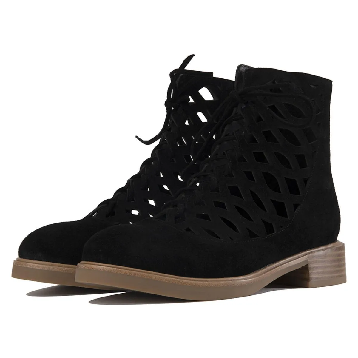 Adderly Cut-Out Lace Up Boots