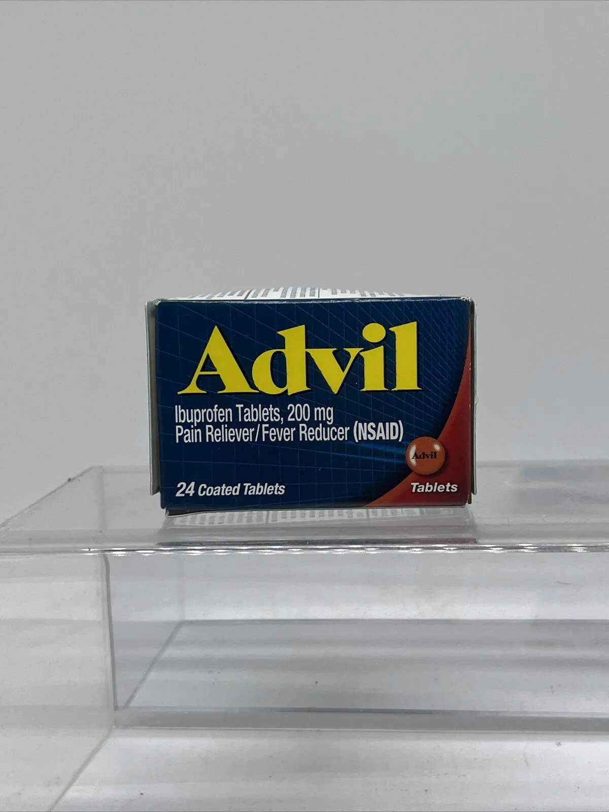 Advil Pain Reliever Fever Reducer 24 Coated Tablets Travel Purse 12/25
