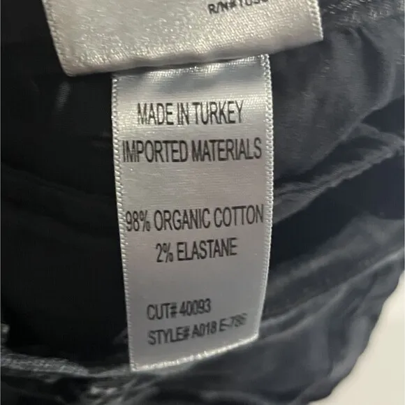 AGOLDE Feel Good Sophie High Rise Crop Distressed Dark Wash Denim Jeans Sz 25