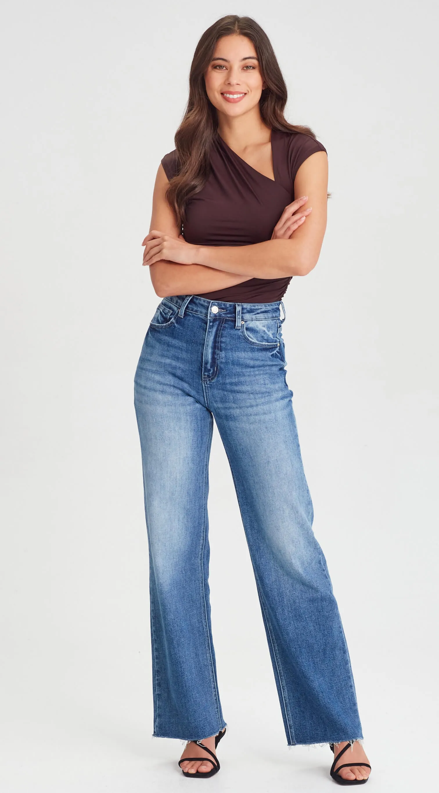 ALANIS | Wide Leg Jean Denim Blue