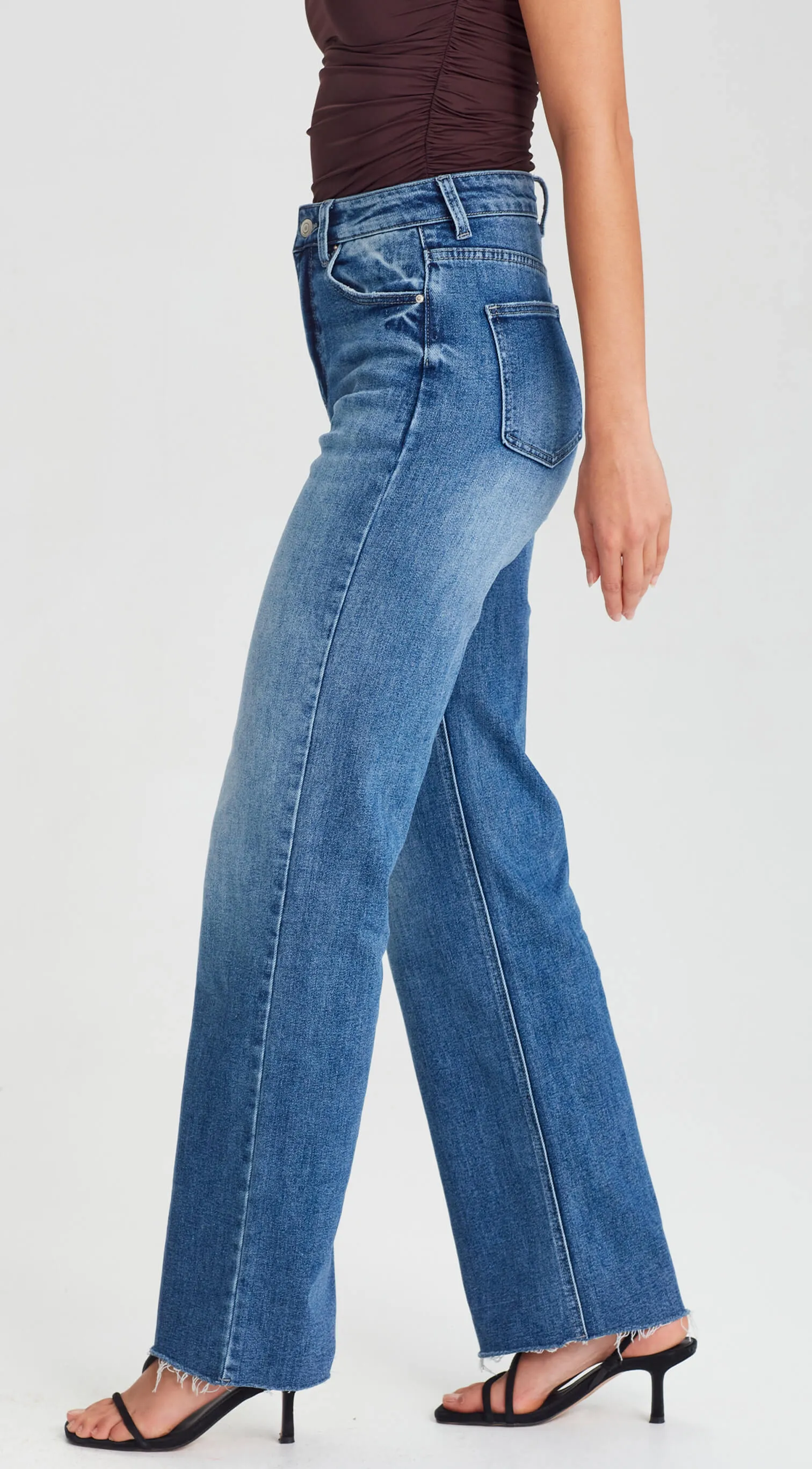 ALANIS | Wide Leg Jean Denim Blue