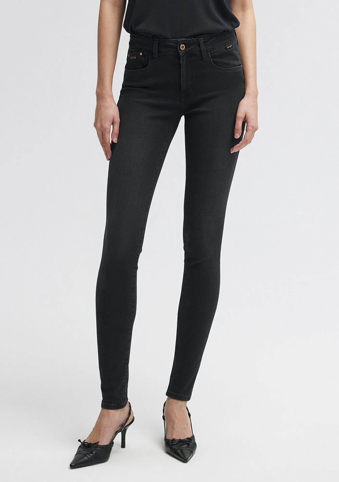 Alissa Smoke Gold Premium Jean Pants