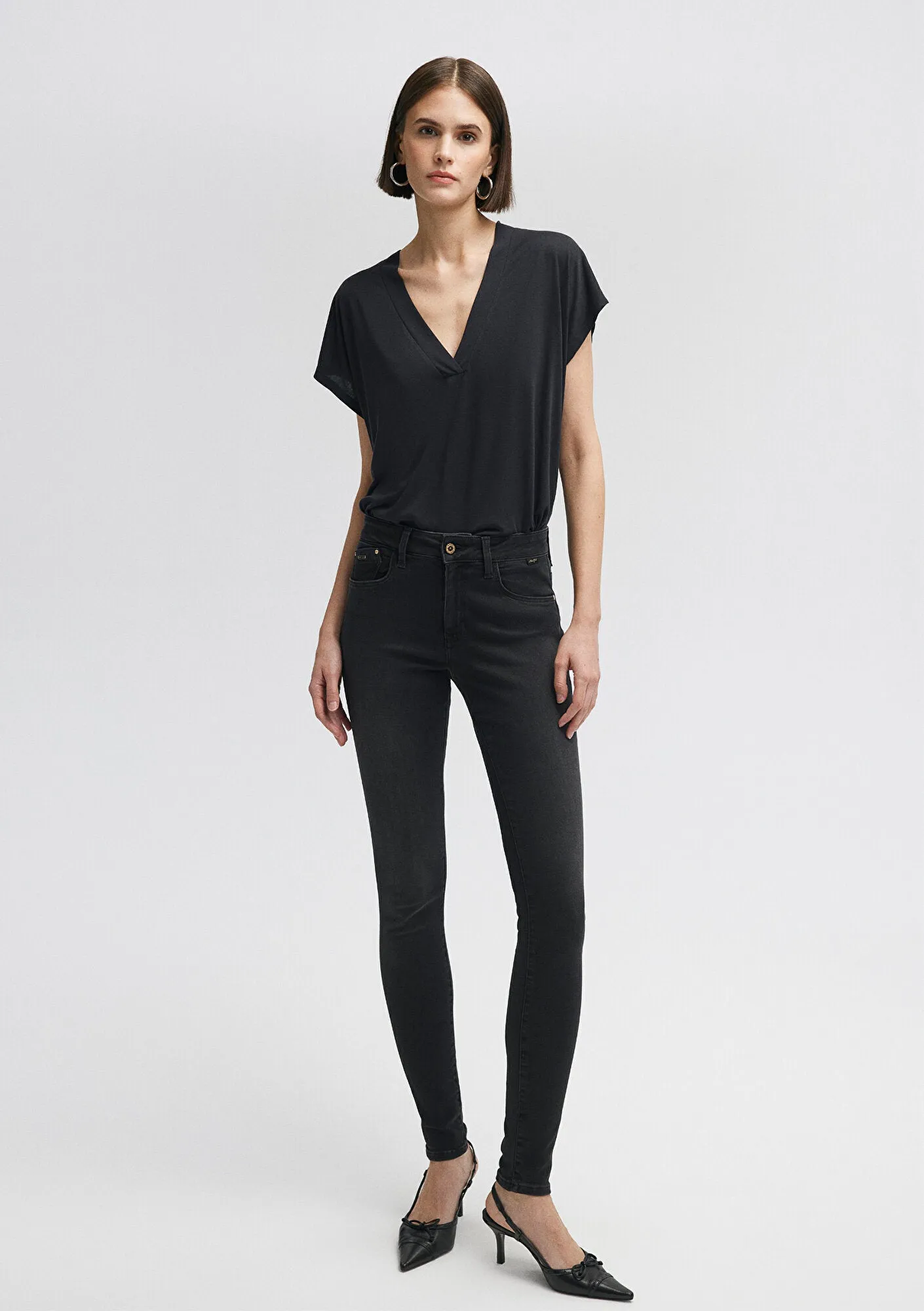 Alissa Smoke Gold Premium Jean Pants