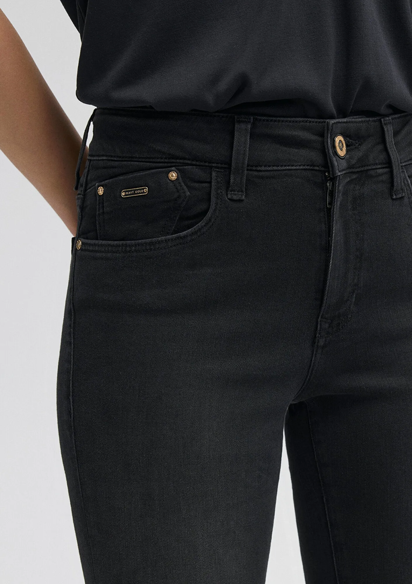 Alissa Smoke Gold Premium Jean Pants