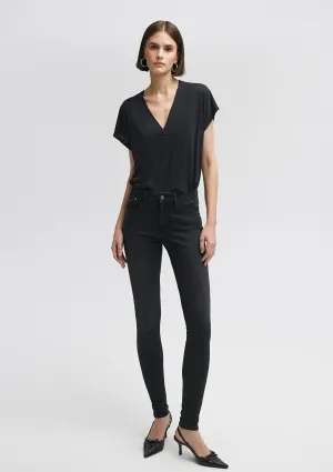 Alissa Smoke Gold Premium Jean Pants