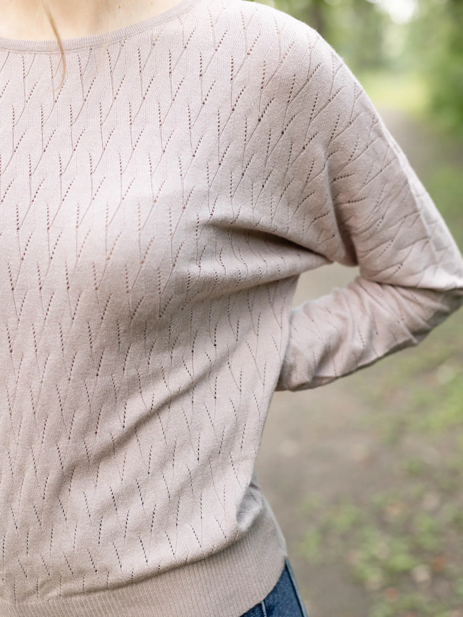 Allie Rose Soft Fine Gauge Long Sleeve Top