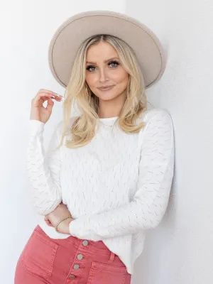 Allie Rose Soft Fine Gauge Long Sleeve Top