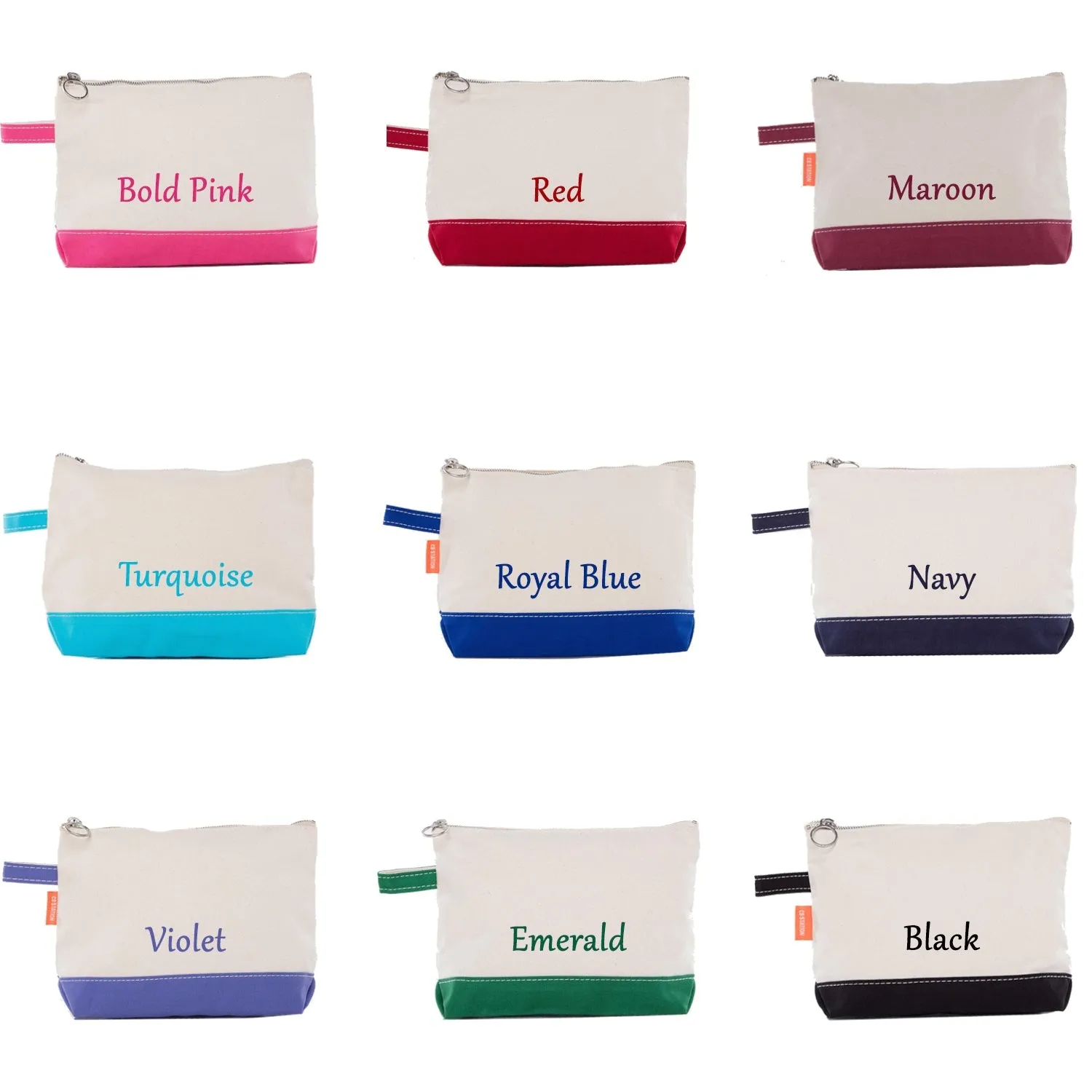 Alpha Omega Epsilon Canvas Cosmetic Bag