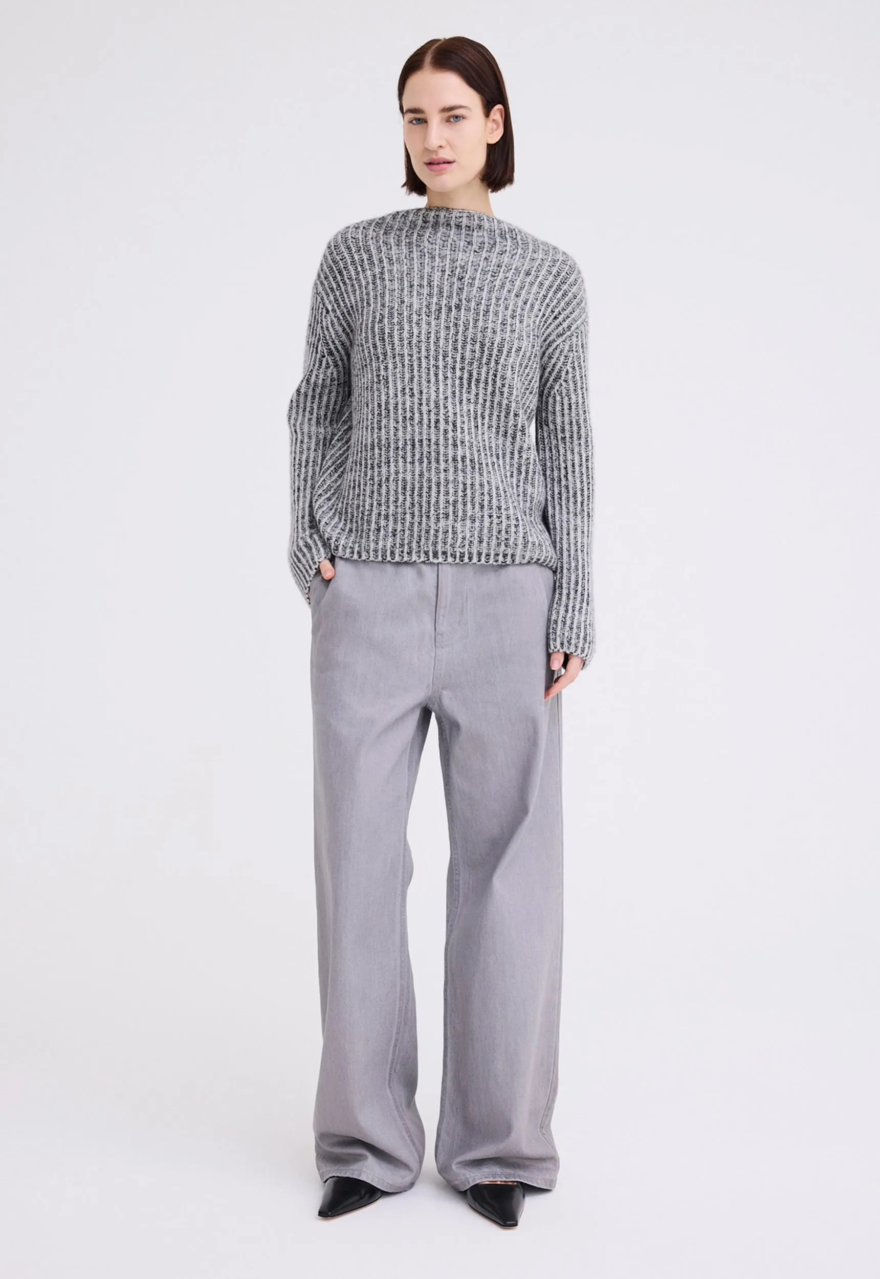 Alum Foiled Cotton Pant - Oxide Grey