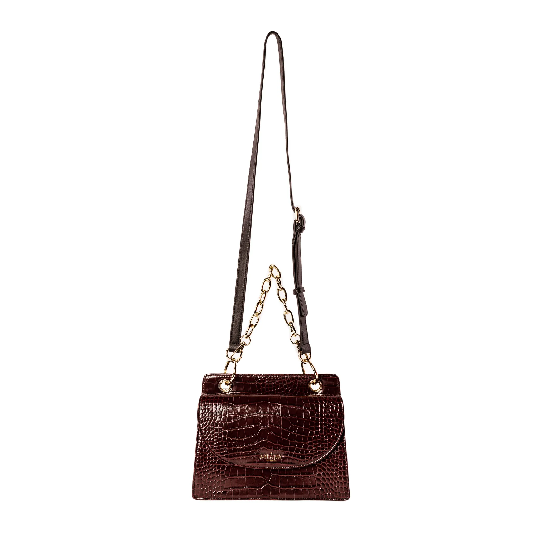 Amâna Charmaine two-sided shoulder bag
