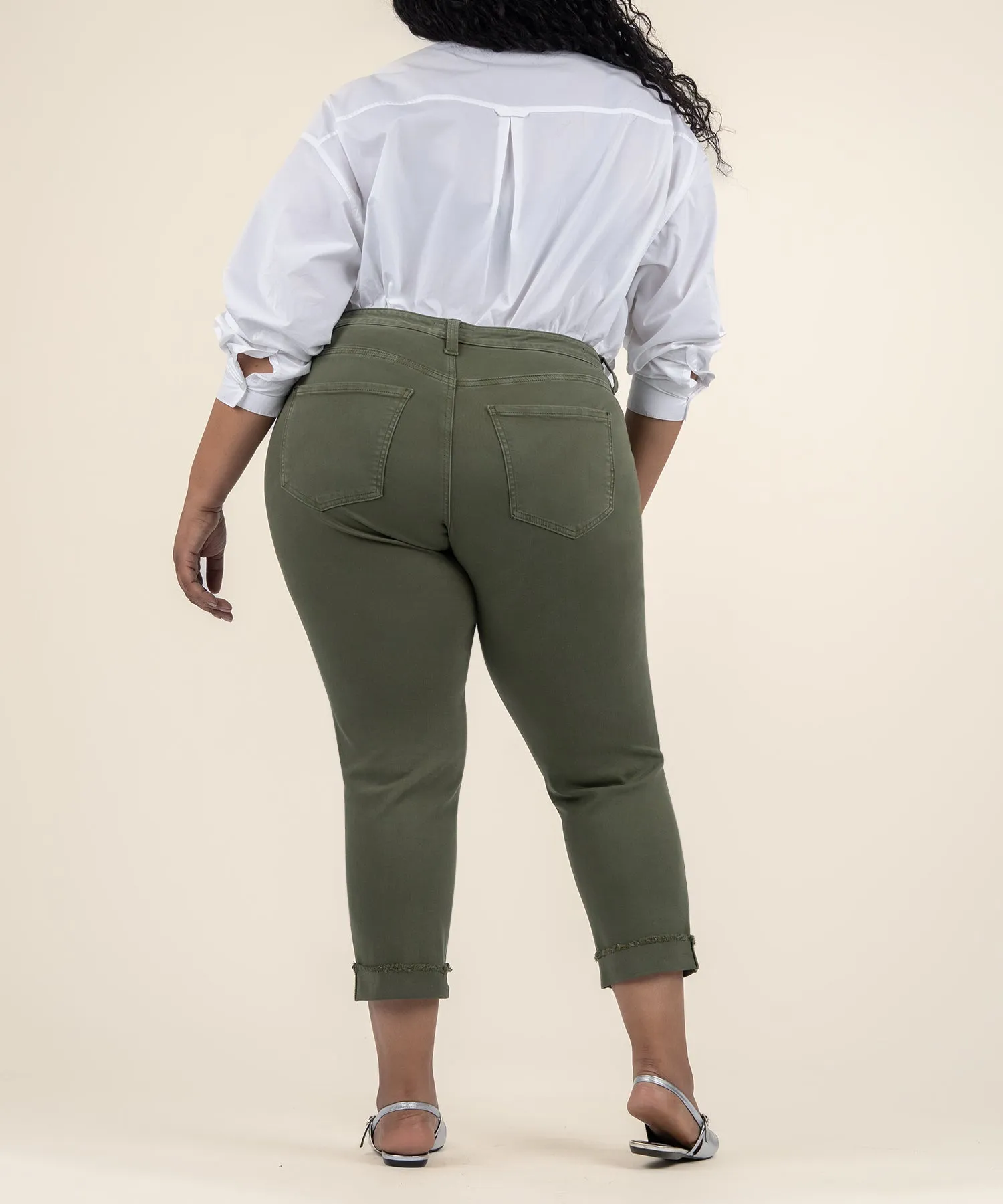 Amy Crop Straight Leg, Plus