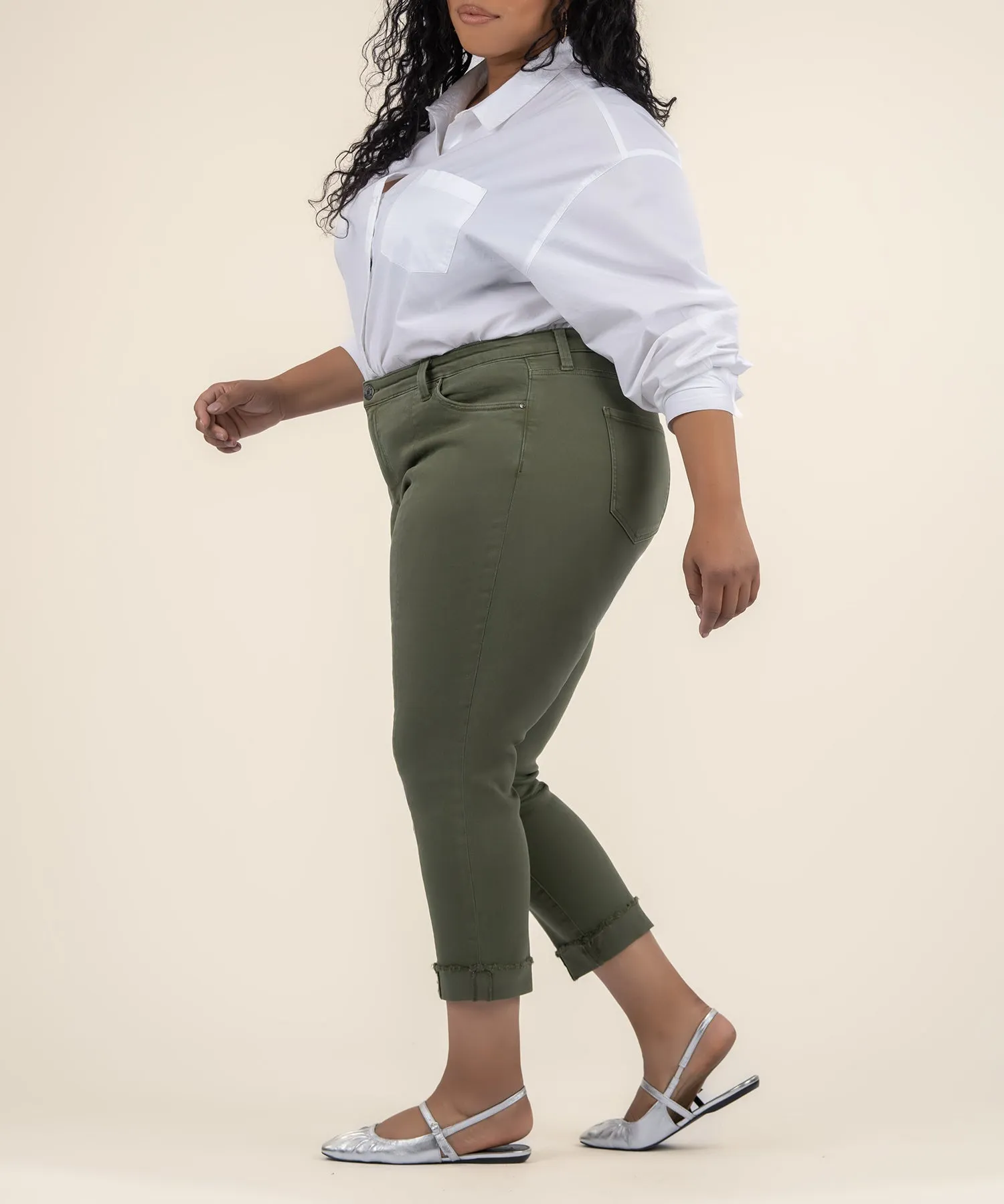 Amy Crop Straight Leg, Plus